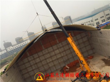 安徽國(guó)家標(biāo)準(zhǔn)糧庫(kù)拱形屋頂施工日記
