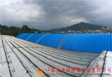 福建光澤K-SPAN倉間罩棚工程