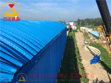 鹽城張莊糧庫拱形屋頂換新工程